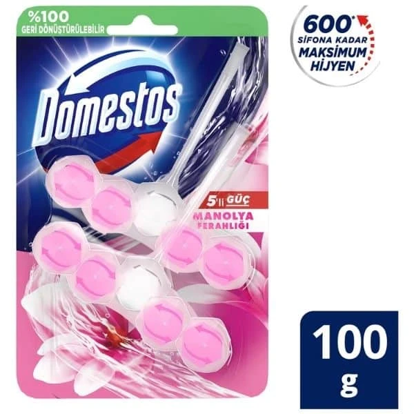 Domestos WC BLOK 5 Lİ GÜÇ MANOLYA FERAHLIĞI 250 GR