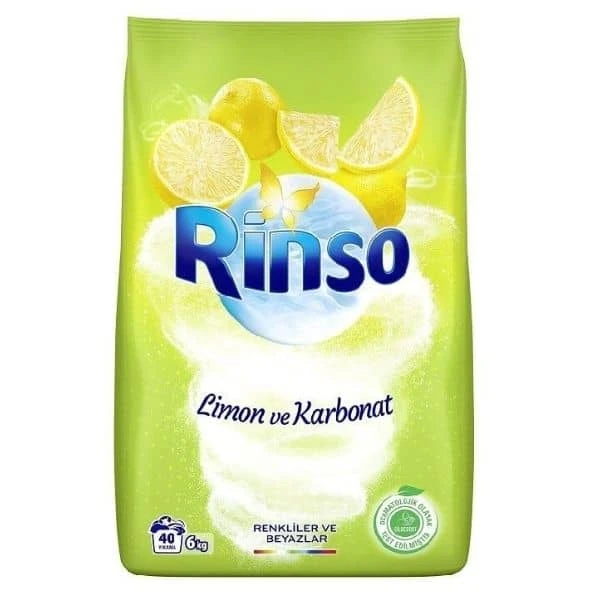 Rinso Toz Çamaşır Deterjanı Limon Ve Karbonat 6 Kg