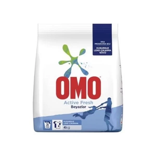 Omo Active Fresh Beyazlar Toz Çamaşır Deterjanı 4 Kg 26 Yıkama