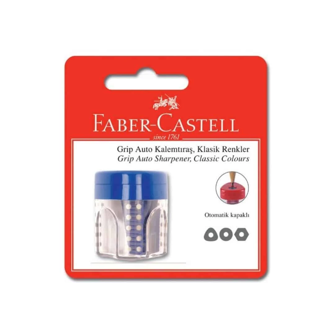 Faber Castell Grip Auto Klasik Renk Kutulu Kalemtraş