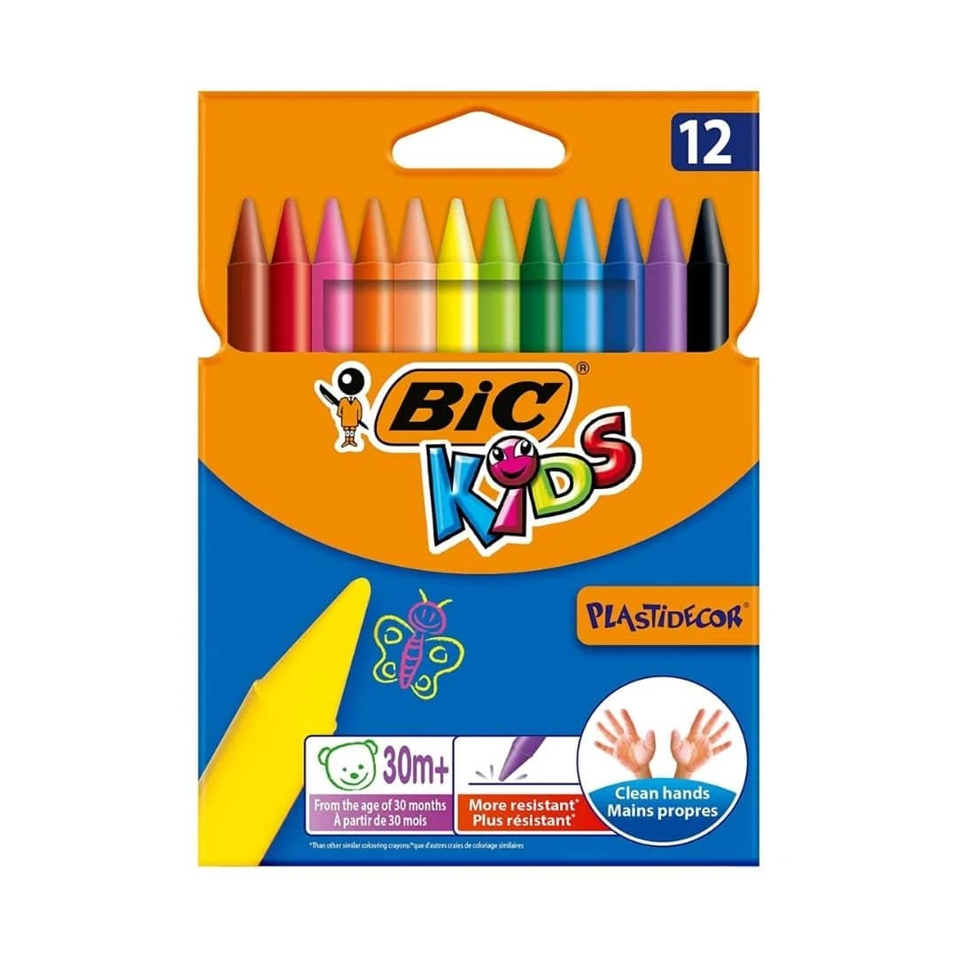 Bic Elleri Boyamayan Pastel Boya 12'li