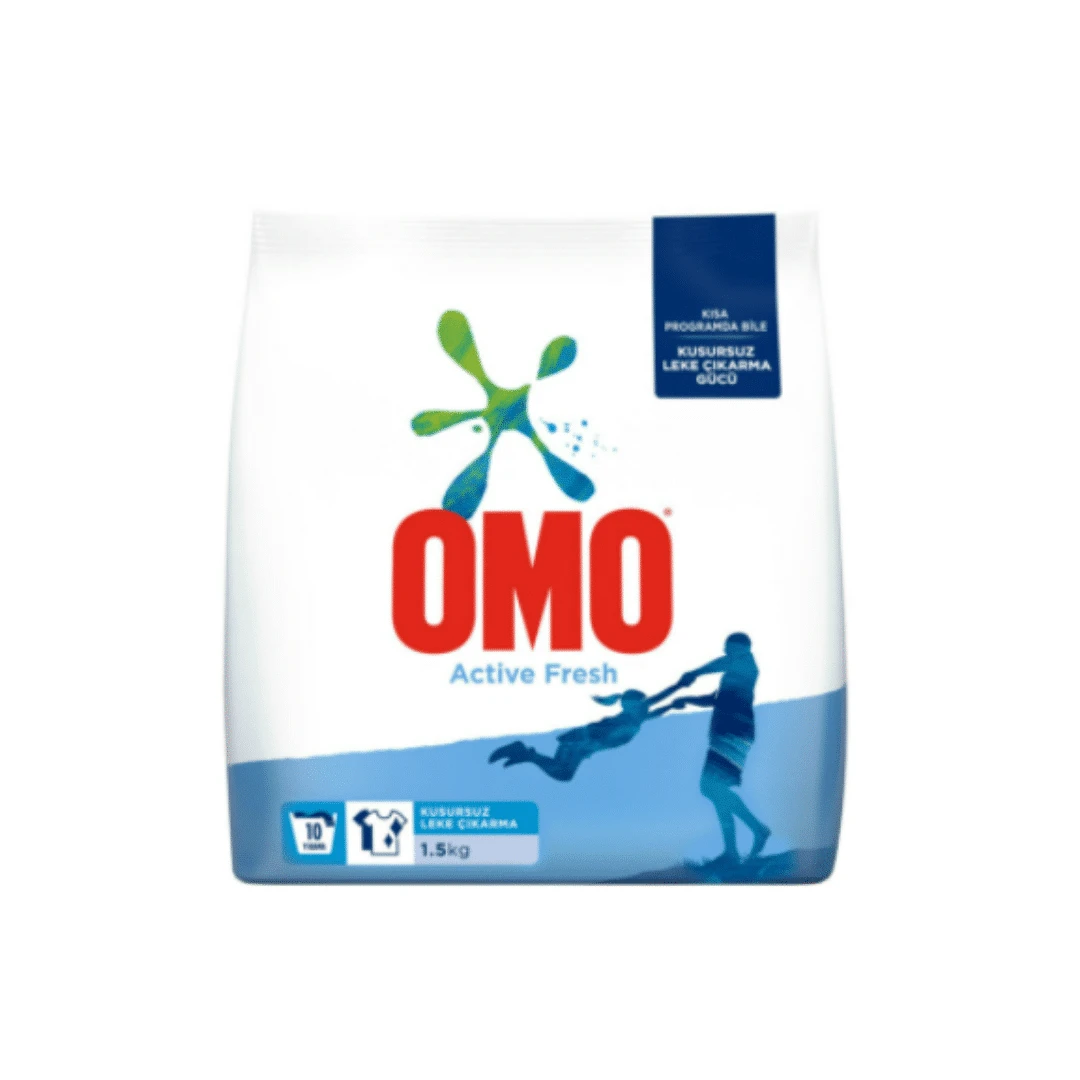 1,5 Kg Omo Active Fresh Toz Deterjan 10 Yıkama