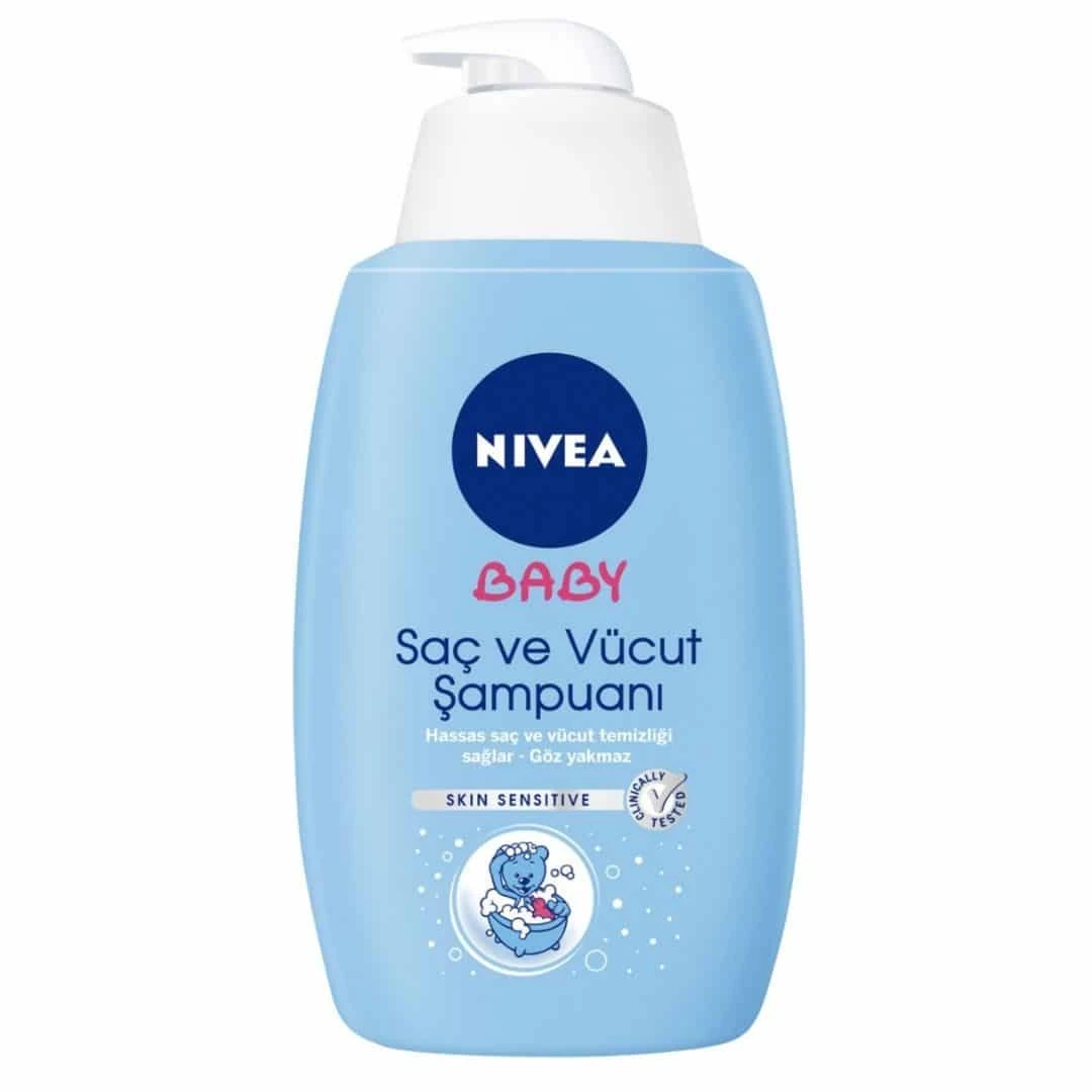 Nivea Baby 2'si 1 Arada Bebek Saç Ve Vücut Şampuanı 500 Ml