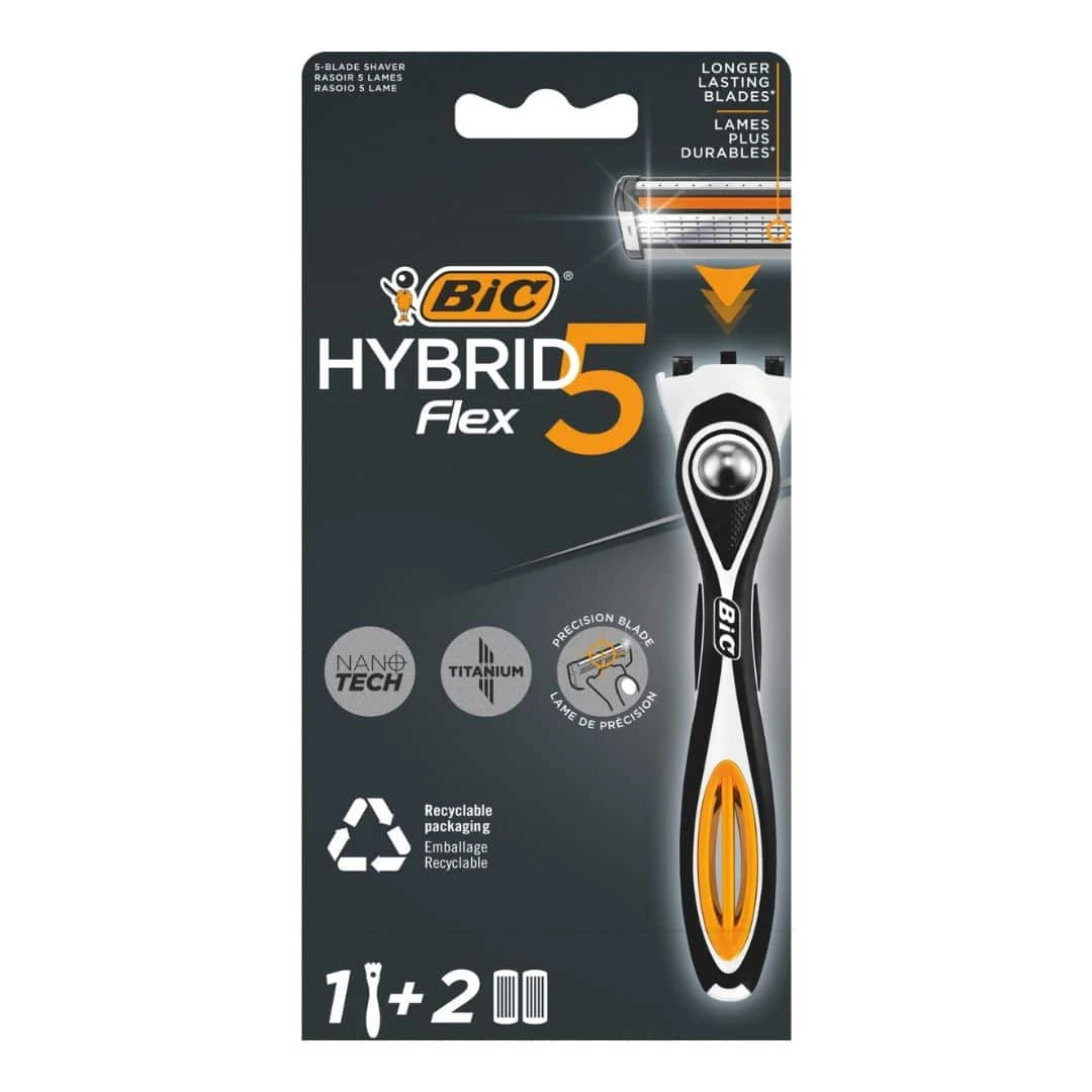 Bic Flex 5 Hybrid Erkek Tıraş Bıçağı 1 Sap+2 Başlık