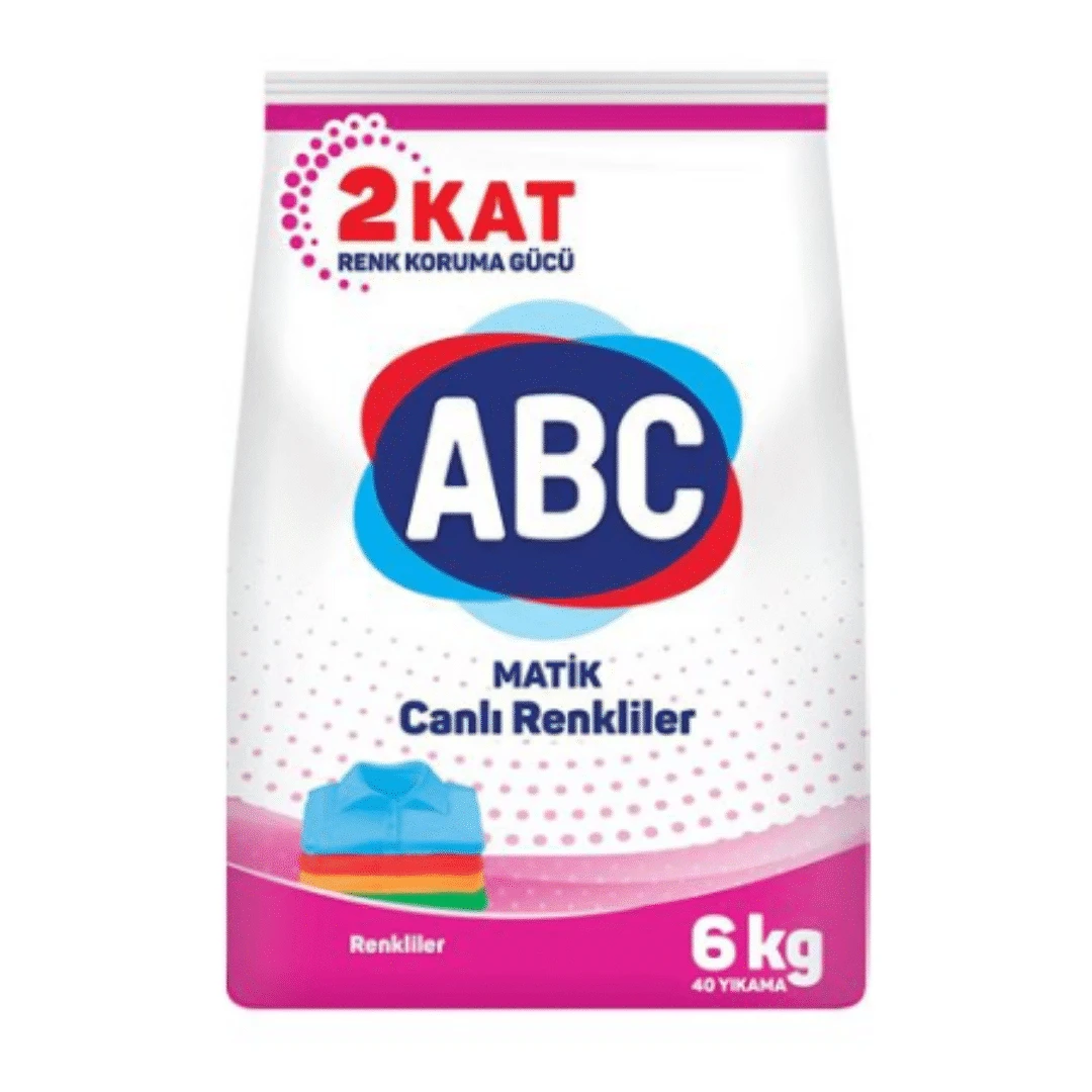 6 Kg Abc Matik Toz Deterjan Renkliler