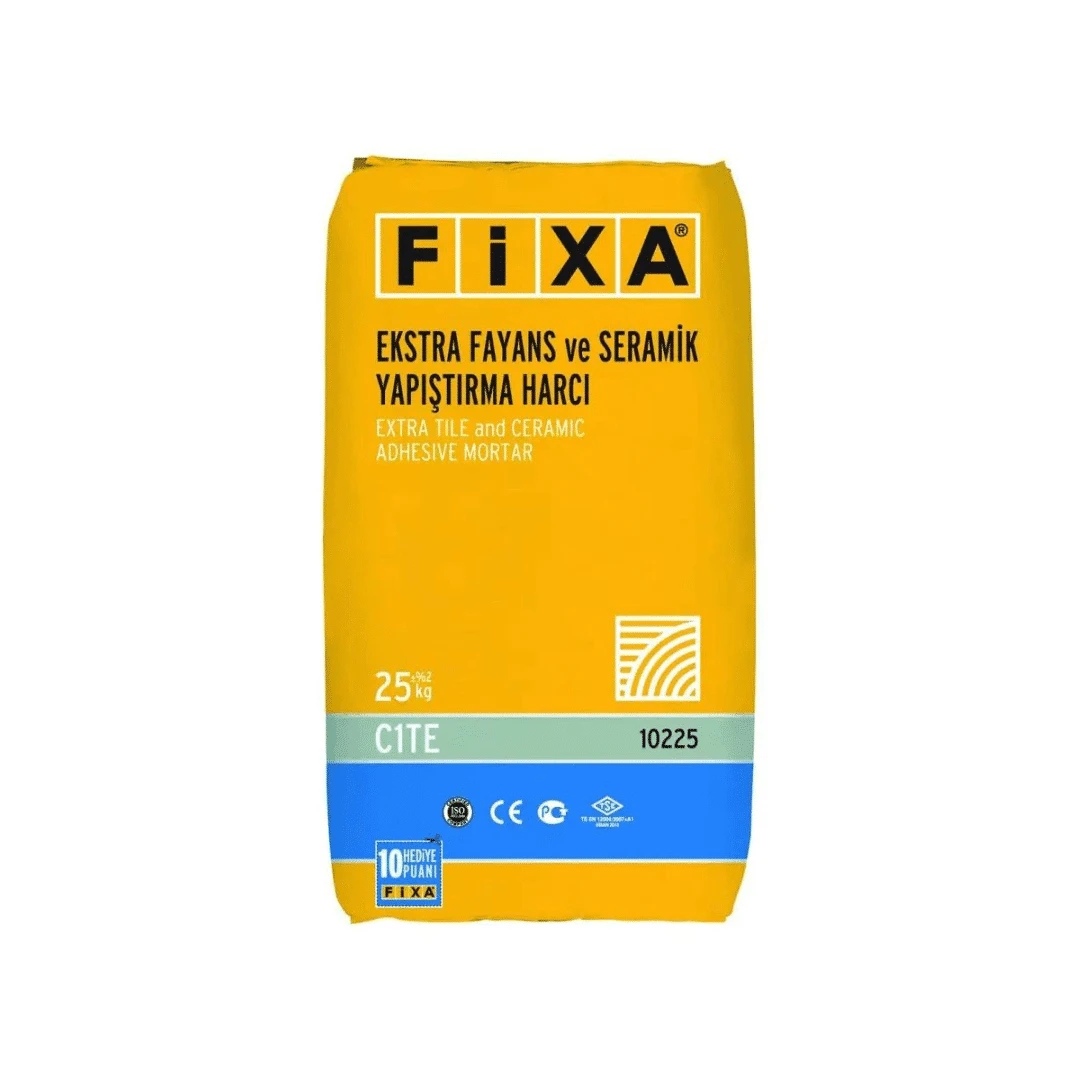 Fixa Ekstra Seramik Yapıştırma Harcı Gri 25 Kg