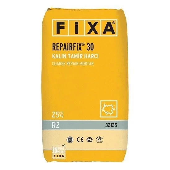 Fixa Repairfix 30 Kalın Tamir Harcı Gri 25 Kg