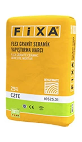 Fixa Flex Granit Seramik Yapıştırma Harcı C2te Beyaz 25 Kg