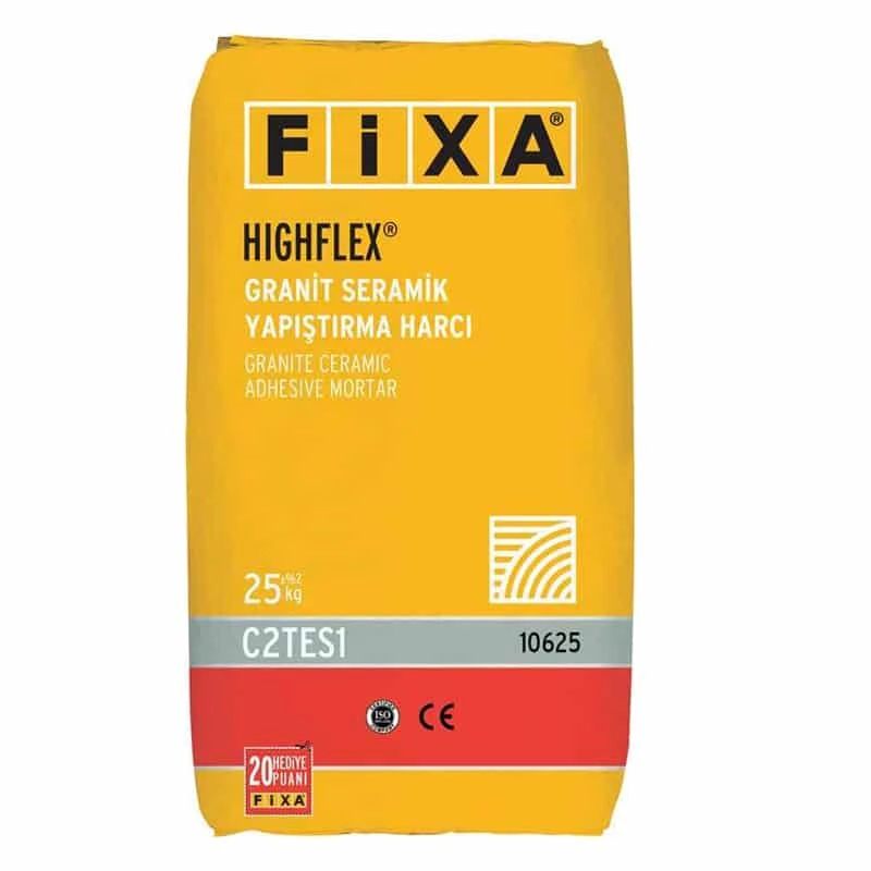 Fixa Highflex Granit Ve Seramik Yapıştırma Harcı Gri 25 Kg