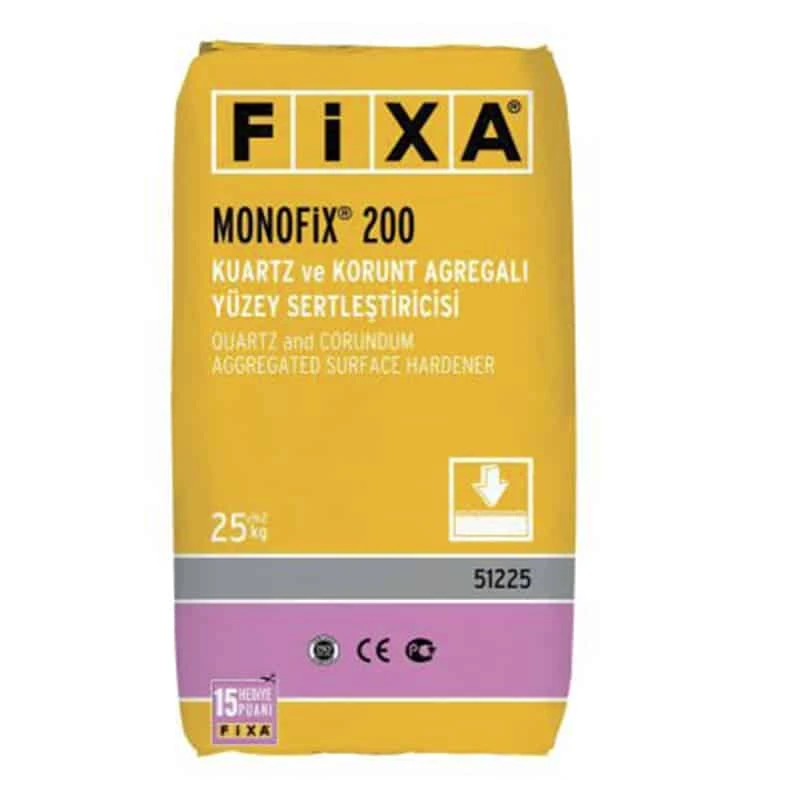 Fixa Monofix 200 Kuartz Ve Korunt Agregalı Yüzey Sertleştiricisi Gri 25 Kg