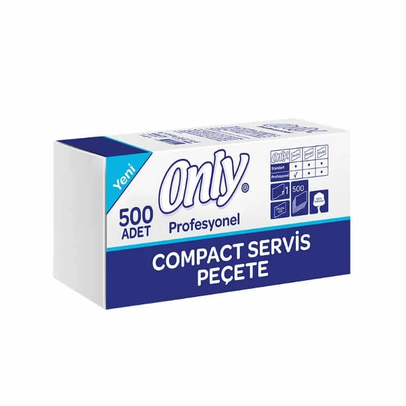 Only Compact Servis Peçete 25x25 Cm 500 Yaprak 12'li Koli