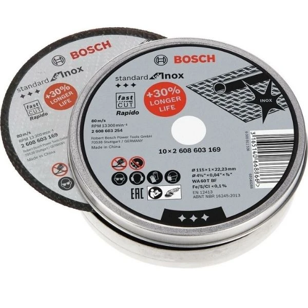 Bosch Standard Seri Inox Rapido Düz Kesme Diski 115x1mm