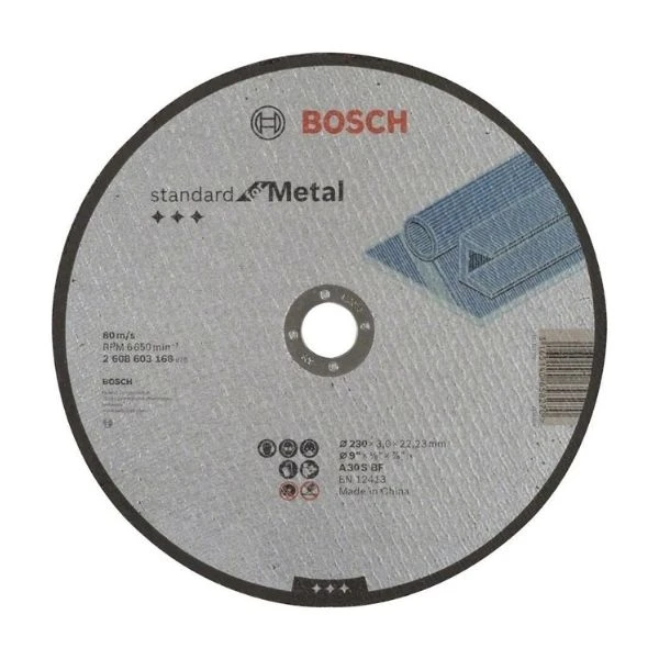 Bosch Standard Seri Metal İçin Düz Kesme Diski 230x3,0mm