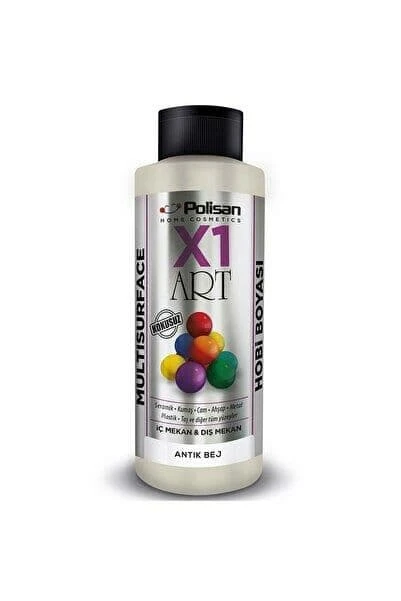 Polisan X1 Art Multisurface Yaldız Hobi Boyası 120ml Klasikaltın