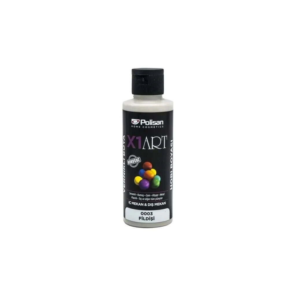 Polisan X1 Art Multisurface Vernikli Hobi Boyası 120ml Mantar