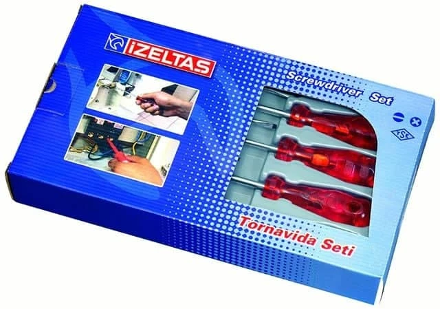 İzeltaş 6lı Kraft Yıldız Tornavida Seti