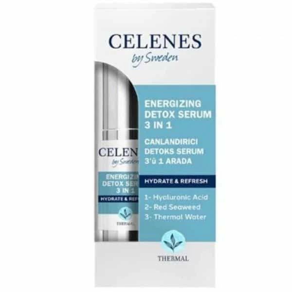 Celenes By Sweden Canlandırıcı Detoks  3ü1 Arada Serum 30 Ml