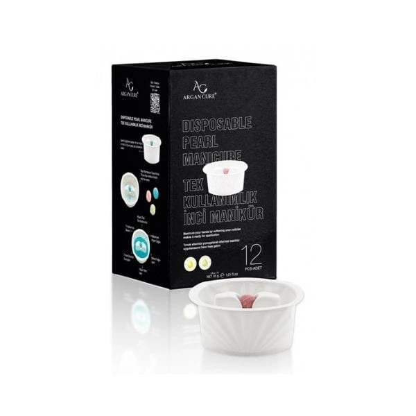 Argan Cure Tek Kullanımlık İnci Manikür 12 Adet