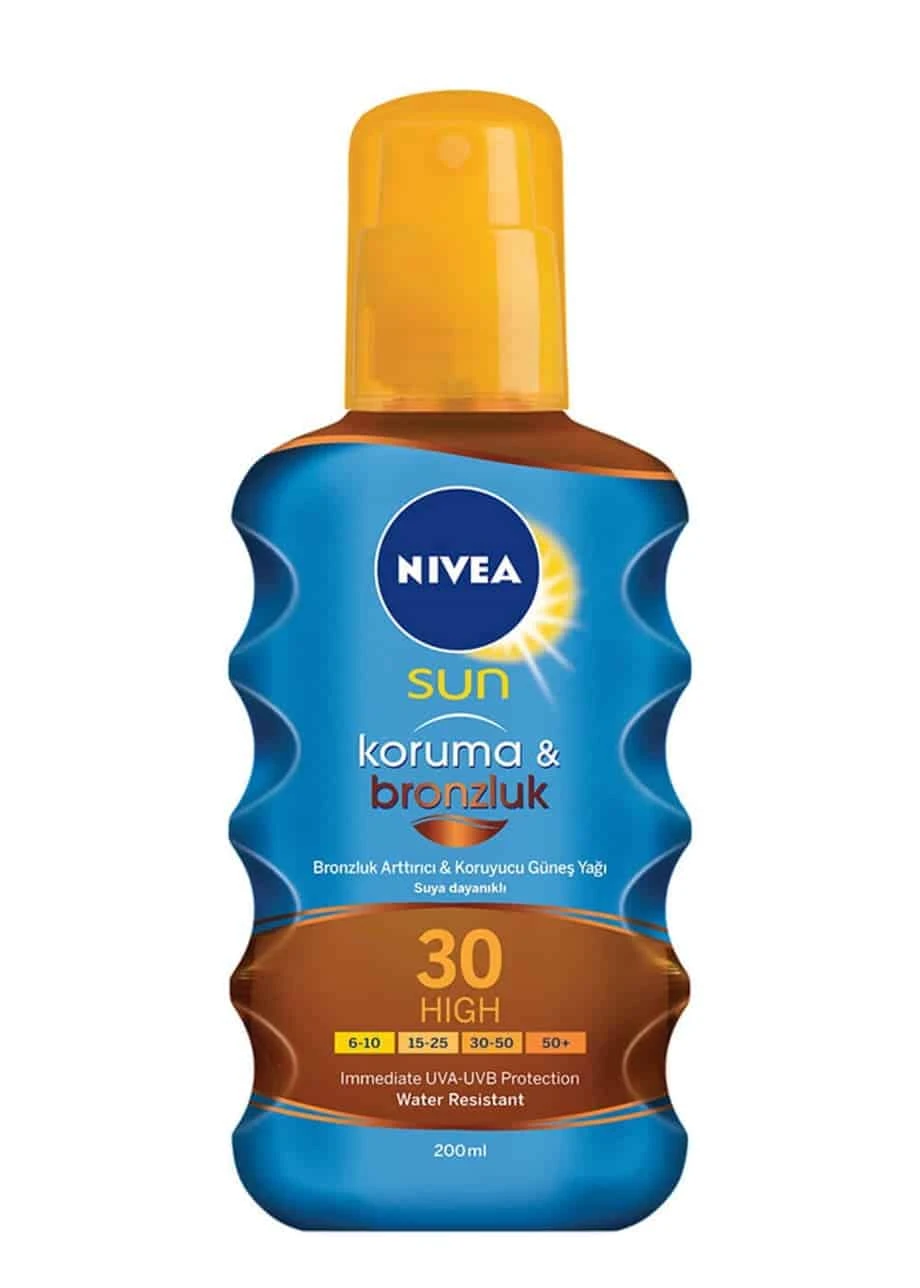 Nivea Sun Güneş Yağı Koruma & Bronzluk Spf30 200ml