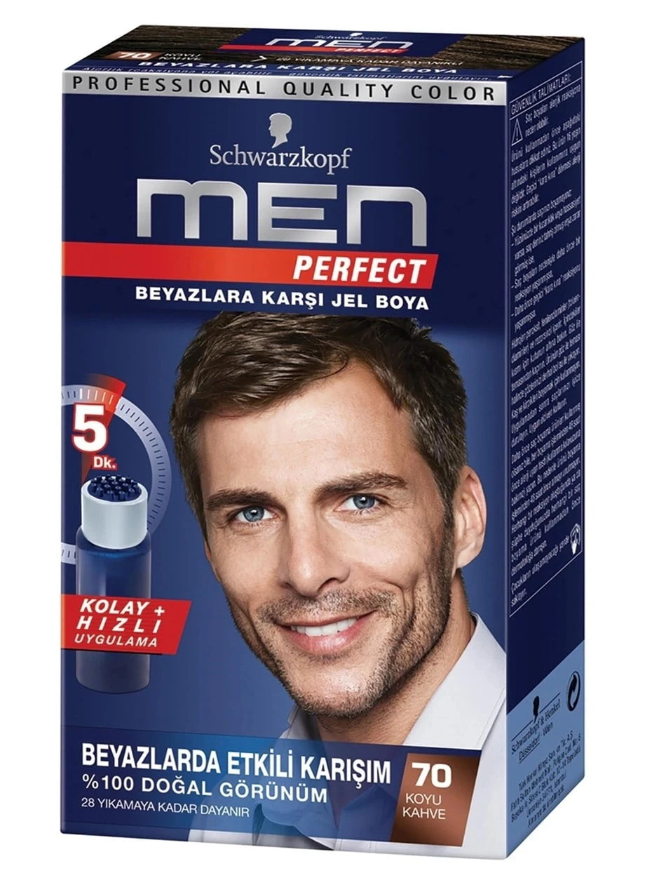 Schwarzkopf Men Perfect Saç Boyası Koyu Kahve 70 50 Ml