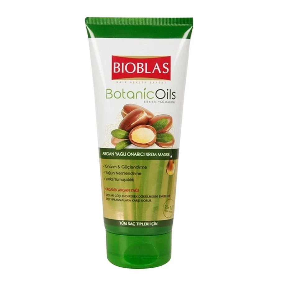 Bioblas Botanic Oils Argan Yağlı Güçlendirici Krem Maske 200 Ml