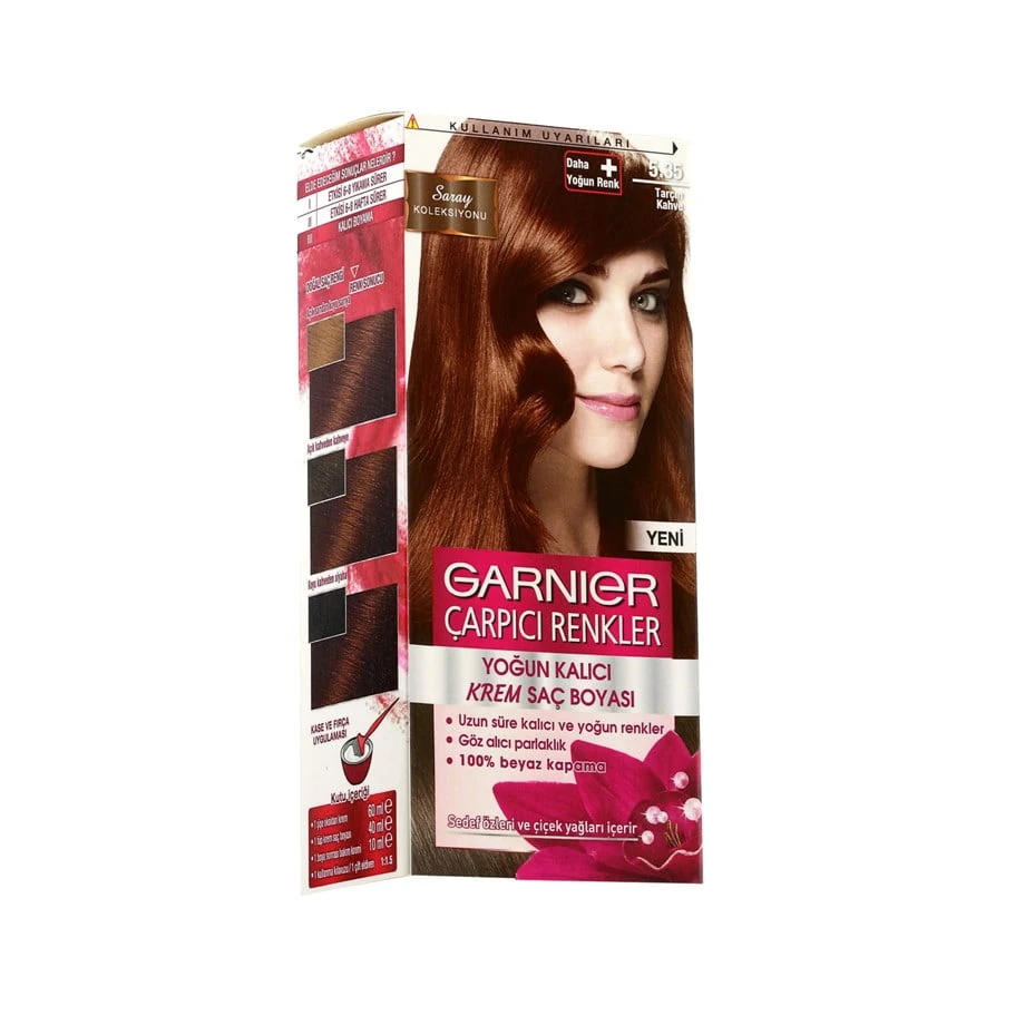 Garnier Çarpıcı Renkler Saç Boyası 5.35 Tarçın Kahve