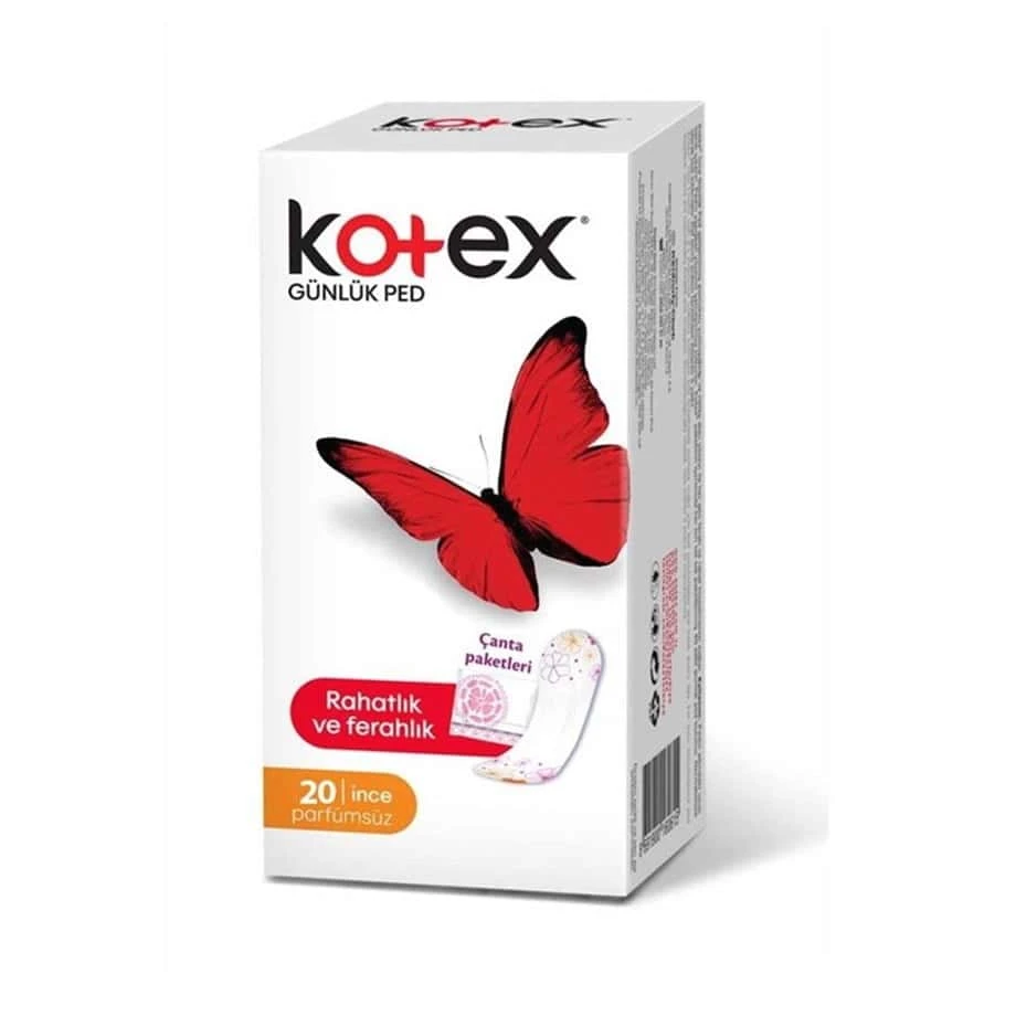 Kotex İnce Günlük Ped Parfümsüz 20 Adet