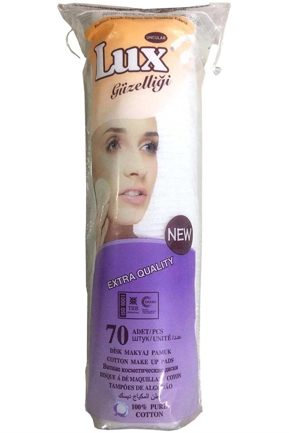 Lux Pamuk Makyaj Temizleme Pamuğu 70 Disk