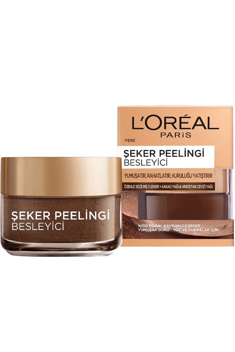 L'oreal Paris Şeker Peelingi Besleyici – Kakao Yağı 50 Ml