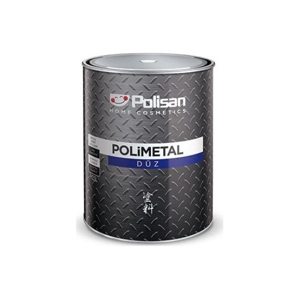 Polisan Siyah Polimetal Su Bazlı Metal Boyası 2,5 Lt