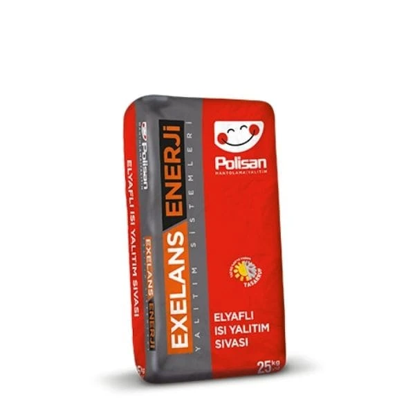Polisan Exelans Enerji Elyaflı Isı Yalıtım Sıvası 25 Kg