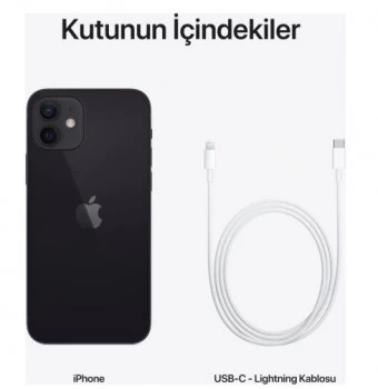 Apple İphone 12 128gb Mgja3tu/a Sİyah (dİst) Cep Telefonu