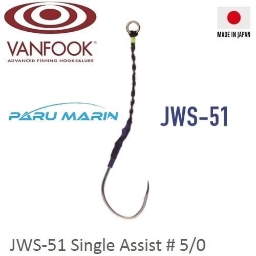 Vanfook Jigen Hyper Tekli Asist İğne Jws-51  #5/0 3 Adet