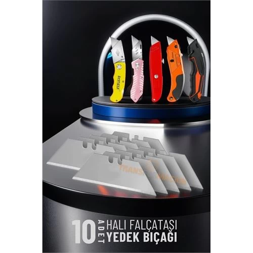 Transformacion Halı Falçatası Katlanabilir Maket Bıçağı 10 Lu Yedek 716299