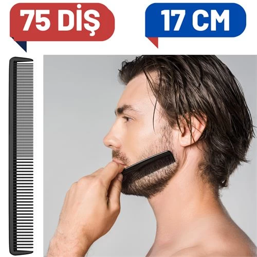 Transformacion 6 Adet Elize İnce Uzun Sakal Bıyık Tarağı