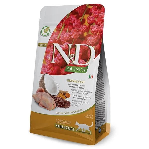 Nd Quinoa Skin Coat Bıldırcın Yetişkin Kedi Maması 5 Kg