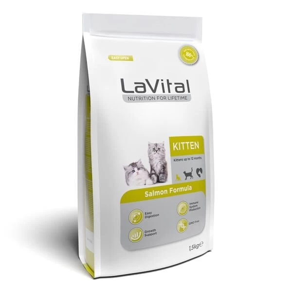 Lavital Kitten Somonlu Yavru Kedi Maması 1.5 Kg