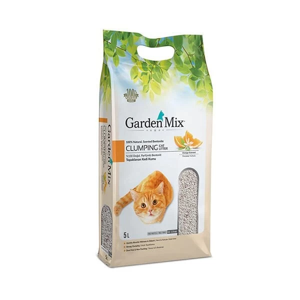 Garden Mix İnce Taneli Portakal Kokulu Kedi Kumu 5 Lt