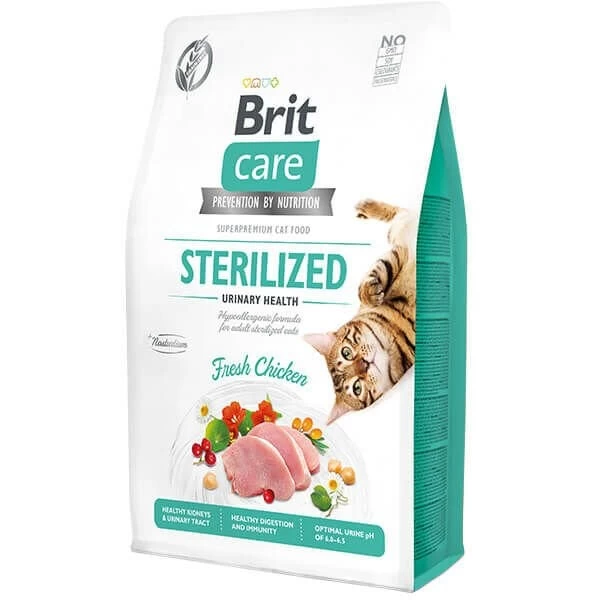 Brit Care Hipoalerjenik Sterilized Urinary Tahılsız Tavuklu Kısırlaştırılmış Kedi Maması 2 Kg