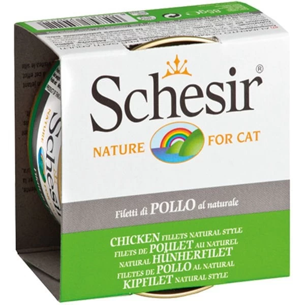 Schesir Tavuklu Naturel Konserve Kedi Maması 85 Gr