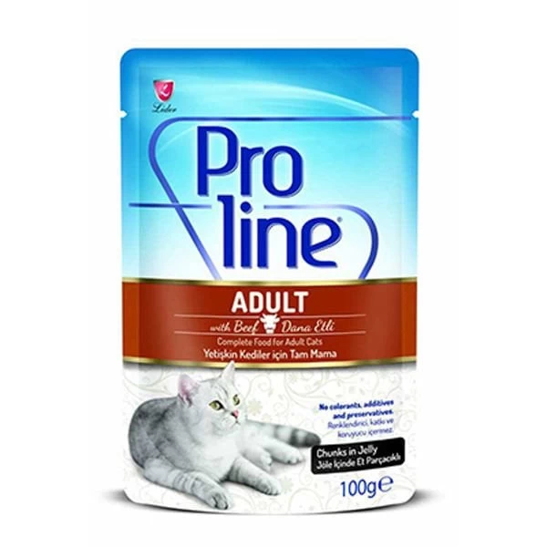 Proline Dana Etli Pouch Jelly Yetişkin Konserve Kedi Maması 100 Gr