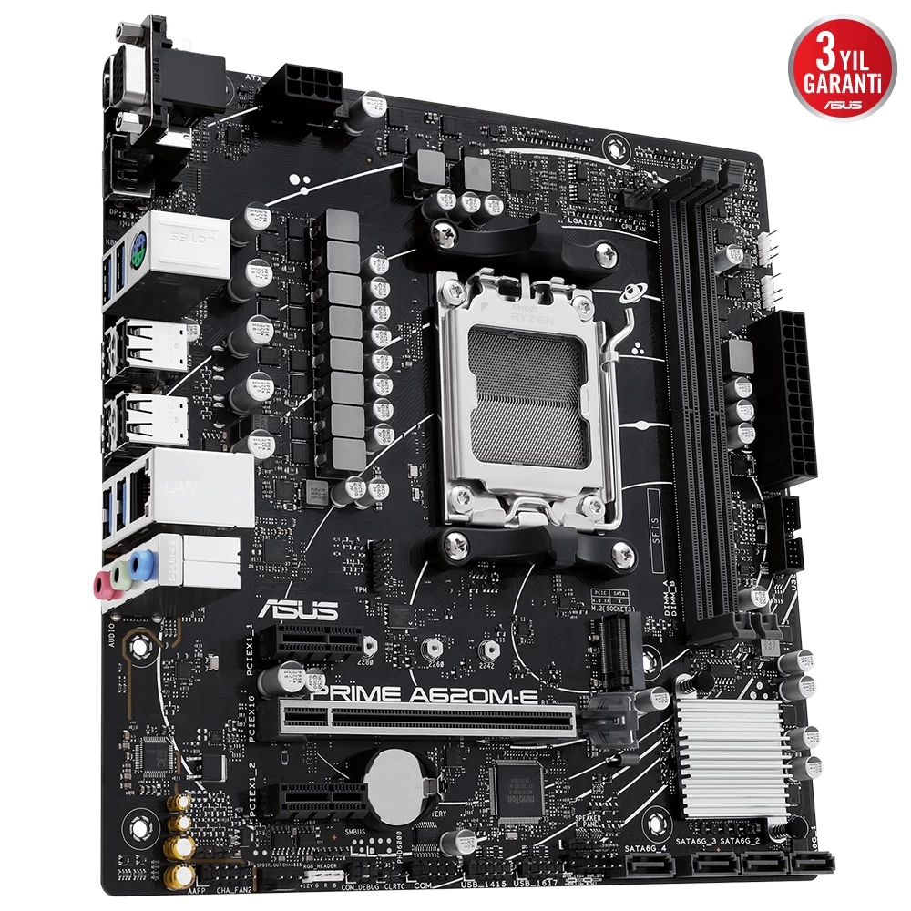 Asus Prime A620m-e-csm Ddr5 M.2 Hdmi Matx Am5