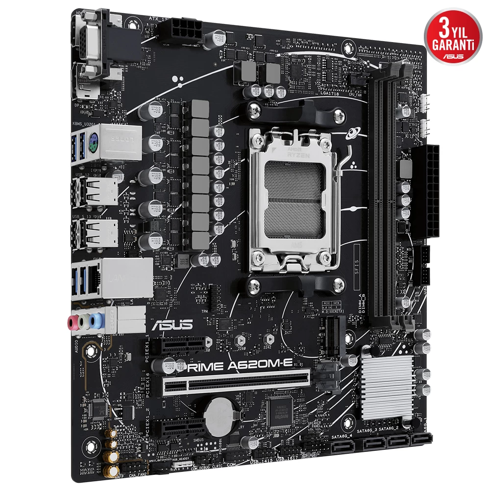 Asus Prime A620m-e-csm Ddr5 M.2 Hdmi Matx Am5