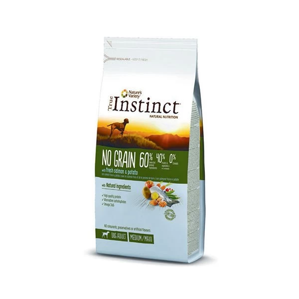 True Instinct Orta Ve Büyük Irk Somonlu Tahılsız Yetişkin Köpek Maması 12 Kg