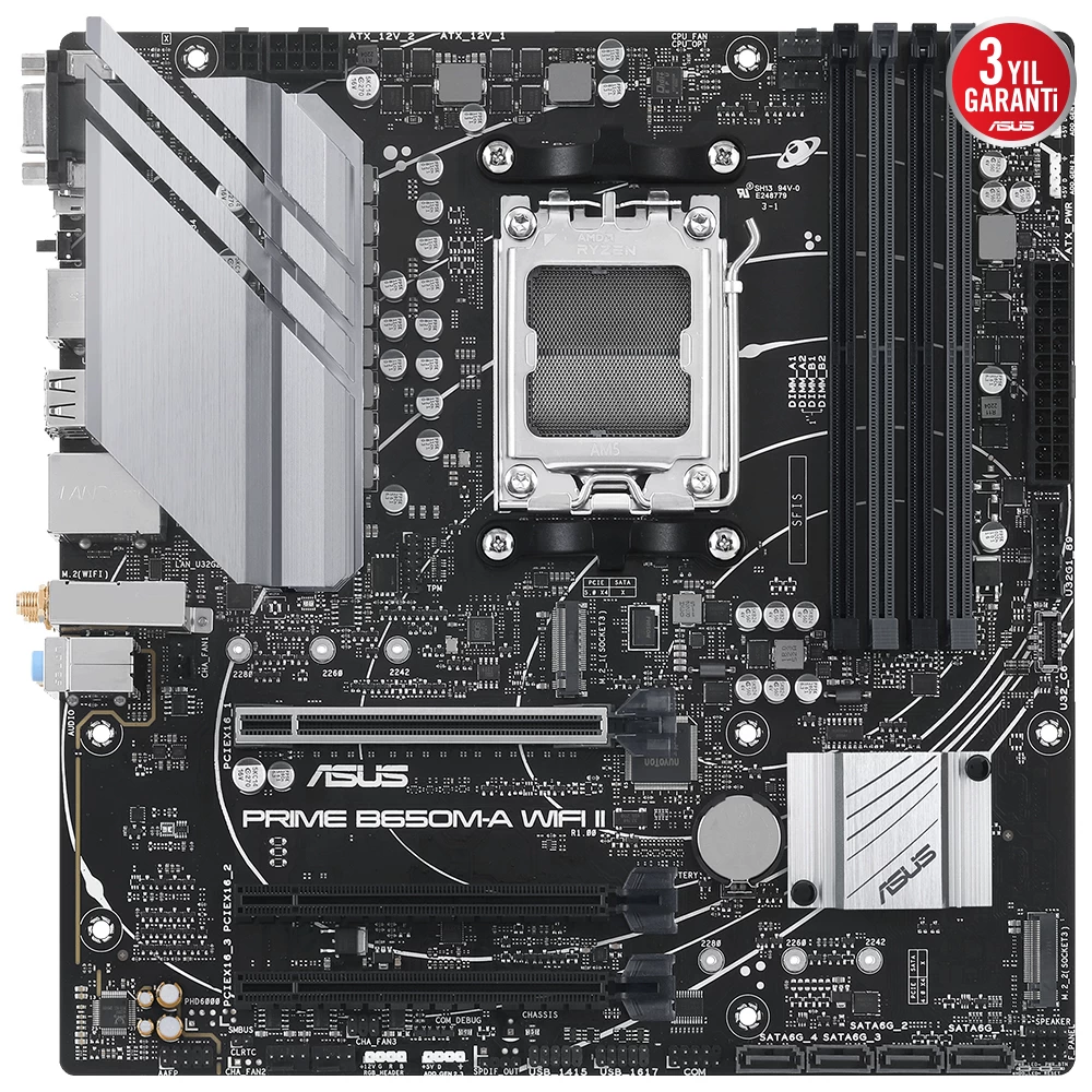 Asus Prime B650m-a Wifi Ii Ddr5 6400mhz(oc) M.2 Matx Am5