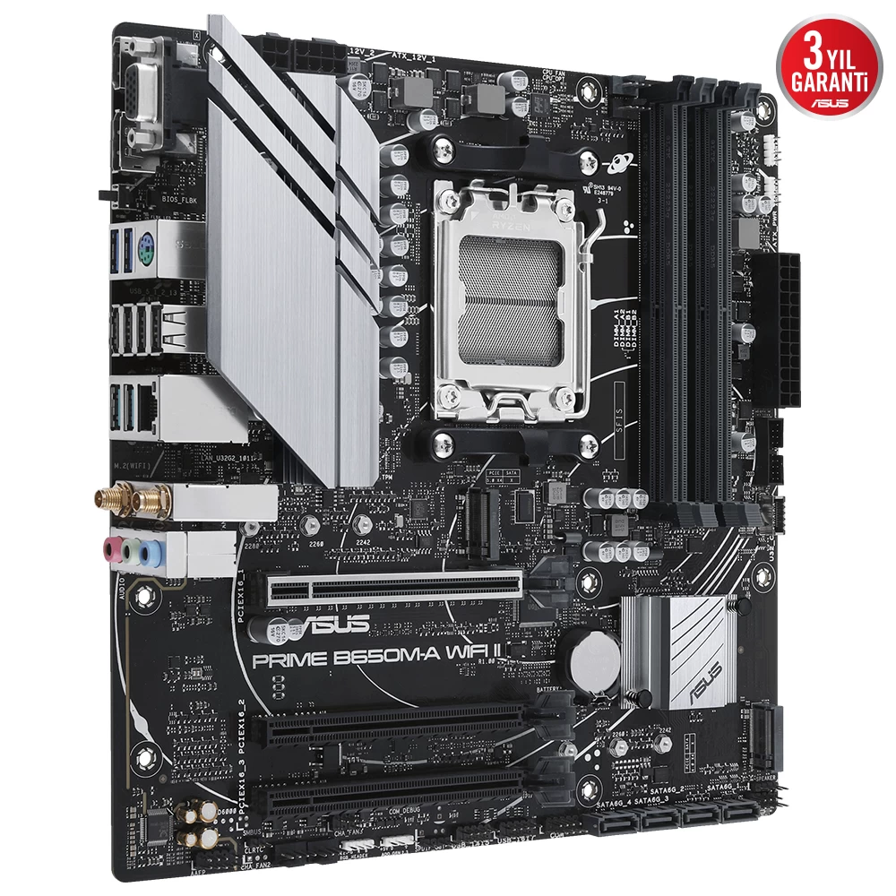 Asus Prime B650m-a Wifi Ii Ddr5 6400mhz(oc) M.2 Matx Am5