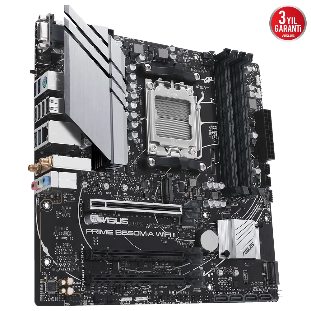 Asus Prime B650m-a Wifi Ii Ddr5 6400mhz(oc) M.2 Matx Am5