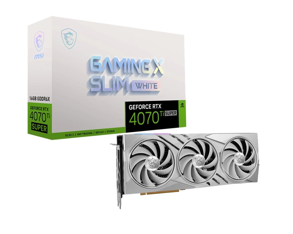 Msi Geforce Rtx 4070 Ti Super Gaming X Slim White