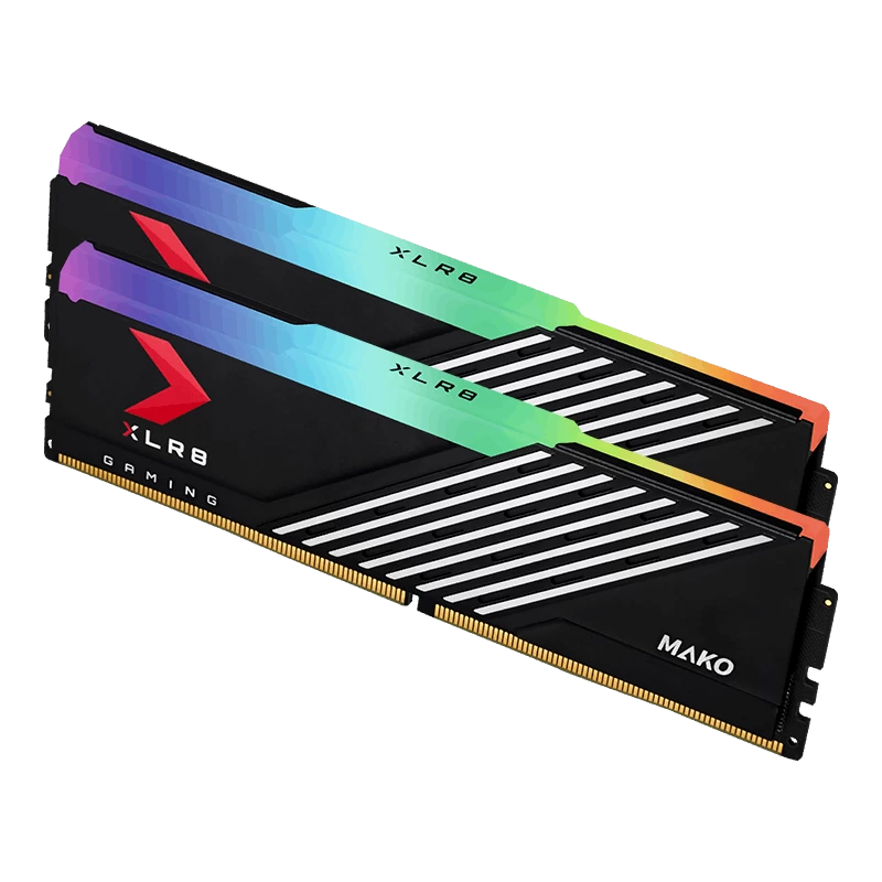 Pny Xlr8 Gaming Mako Epic-x Rgb 32gb (2x16gb) 6400mhz Cl40 Ddr5 Gaming Ram (md32gk2d5640040mxrgb)