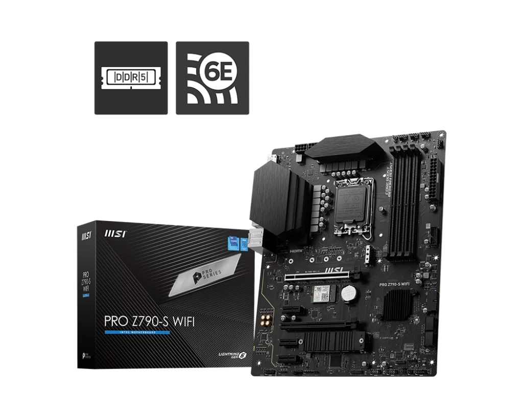 Msi Pro Z790-s Wifi Ddr5 6600(oc)mhz Hdmi Dp Atx M.2 1700p